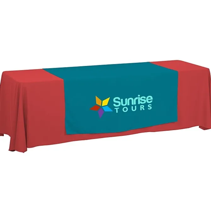 Serged 8-foot Closed-Back Table Throw and Runner Kit