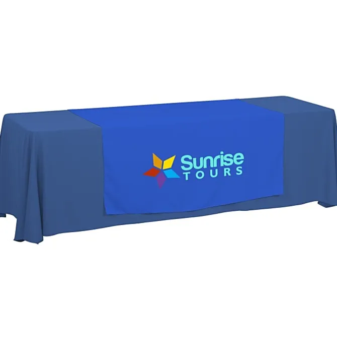 Serged 8-foot Closed-Back Table Throw and Runner Kit