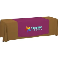 Serged 8-foot Closed-Back Table Throw and Runner Kit