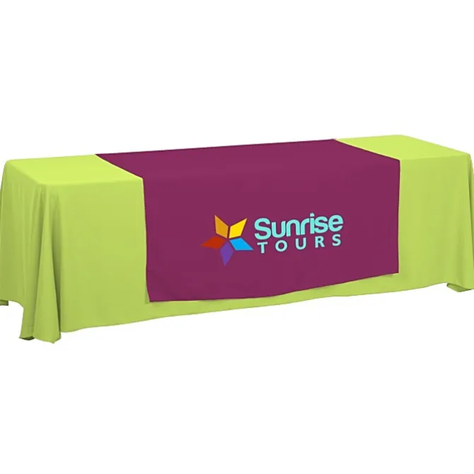 Serged 8-foot Closed-Back Table Throw and Runner Kit