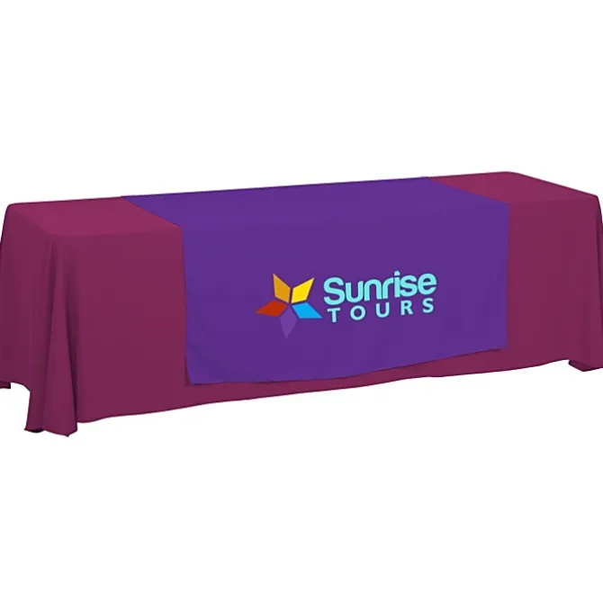 Serged 8-foot Closed-Back Table Throw and Runner Kit