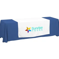 Serged 8-foot Closed-Back Table Throw and Runner Kit