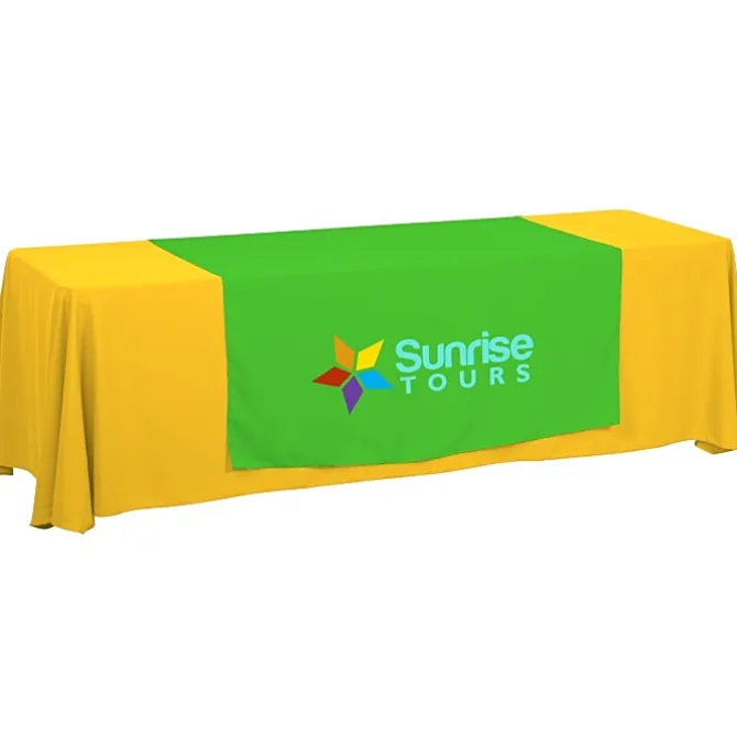 Serged 8-foot Closed-Back Table Throw and Runner Kit