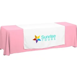 Serged 8-foot Closed-Back Table Throw and Runner Kit