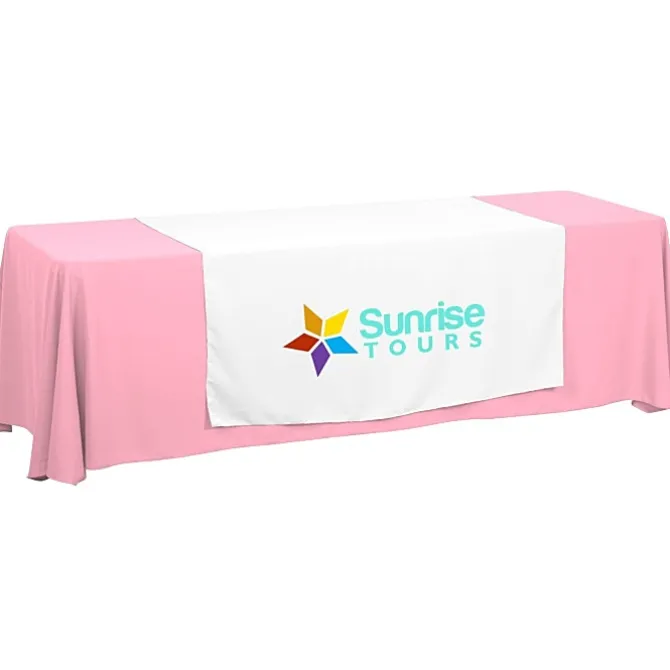 Serged 8-foot Closed-Back Table Throw and Runner Kit