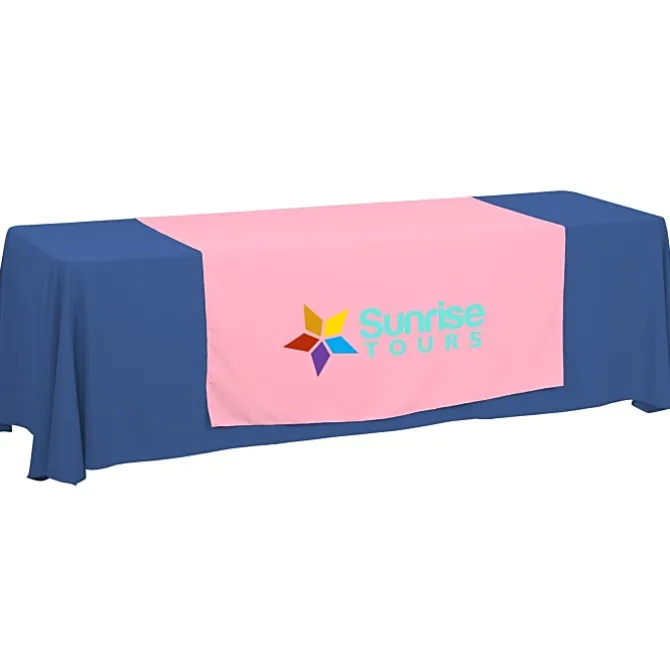 Serged 8-foot Closed-Back Table Throw and Runner Kit