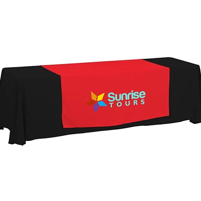 Serged 8-foot Closed-Back Table Throw and Runner Kit