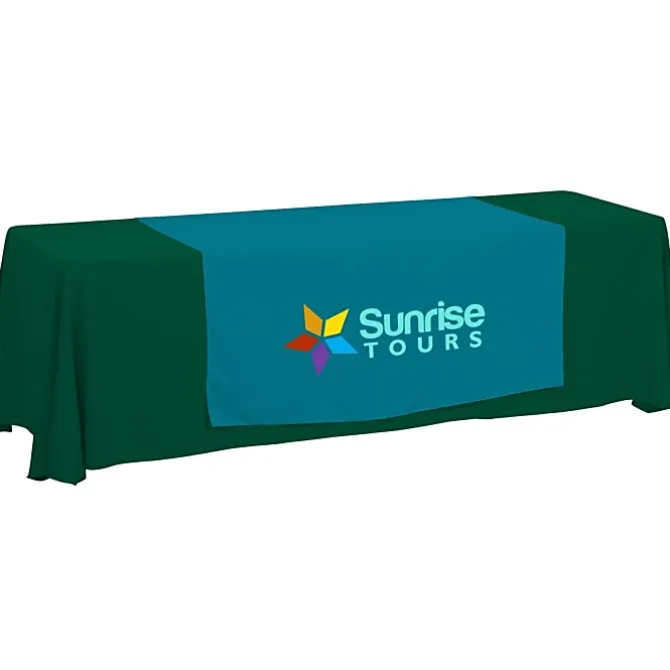 Serged 8-foot Closed-Back Table Throw and Runner Kit