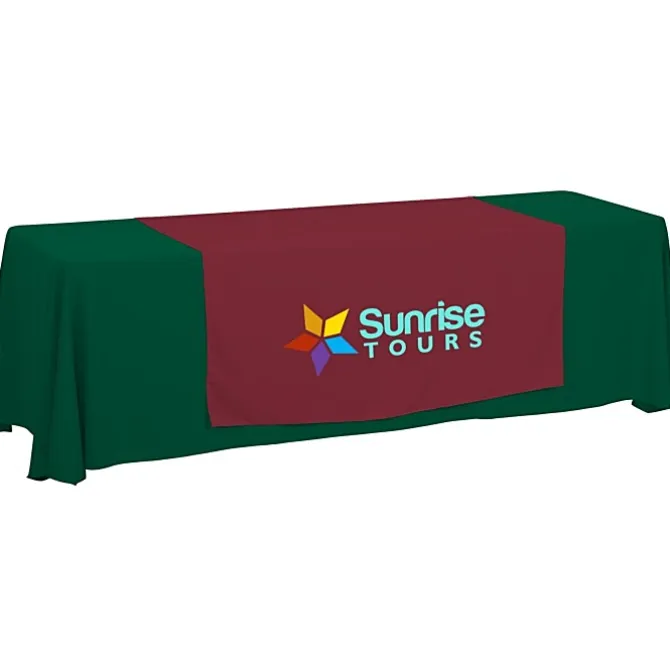 Serged 8-foot Closed-Back Table Throw and Runner Kit