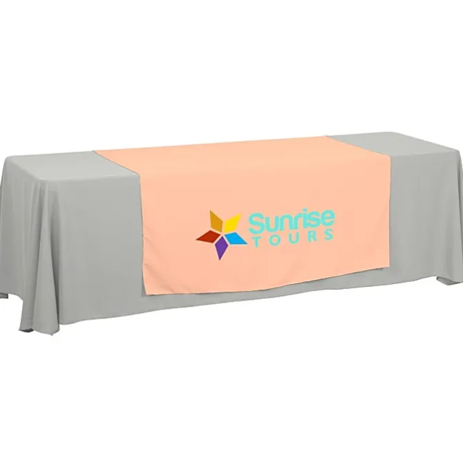 Serged 8-foot Closed-Back Table Throw and Runner Kit