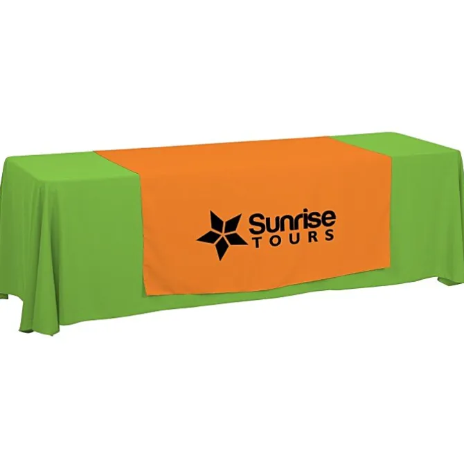 Serged 8-foot Closed-Back Table Throw and Runner Kit