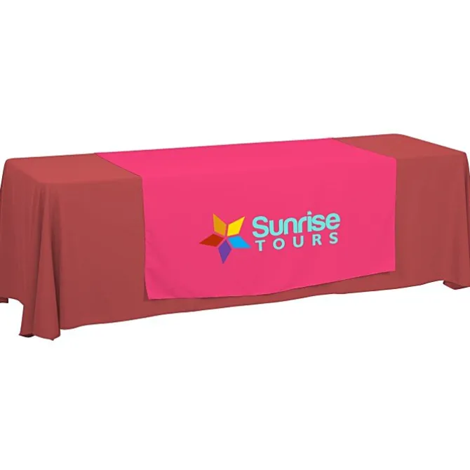 Serged 8-foot Closed-Back Table Throw and Runner Kit