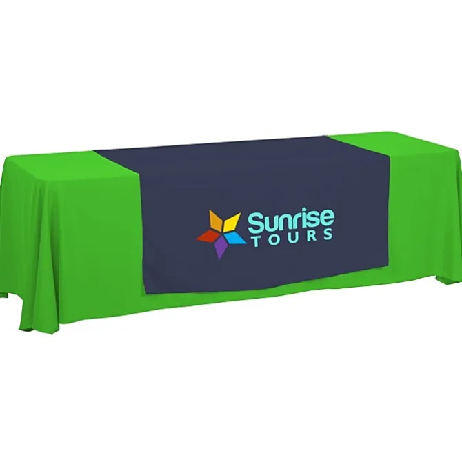 Serged 8-foot Closed-Back Table Throw and Runner Kit