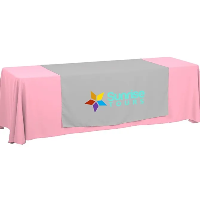 Serged 8-foot Closed-Back Table Throw and Runner Kit