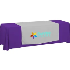 Serged 8-foot Closed-Back Table Throw and Runner Kit