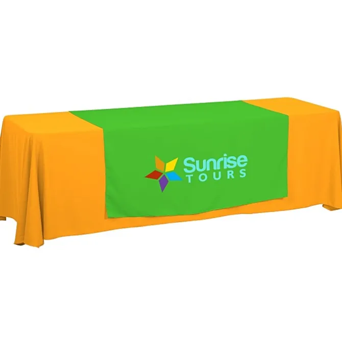 Serged 8-foot Closed-Back Table Throw and Runner Kit