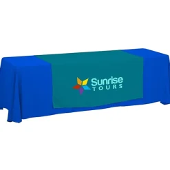 Serged 8-foot Closed-Back Table Throw and Runner Kit