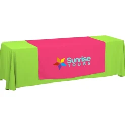 Serged 8-foot Closed-Back Table Throw and Runner Kit