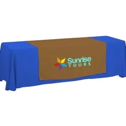 Serged 8-foot Closed-Back Table Throw and Runner Kit
