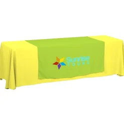 Serged 8-foot Closed-Back Table Throw and Runner Kit