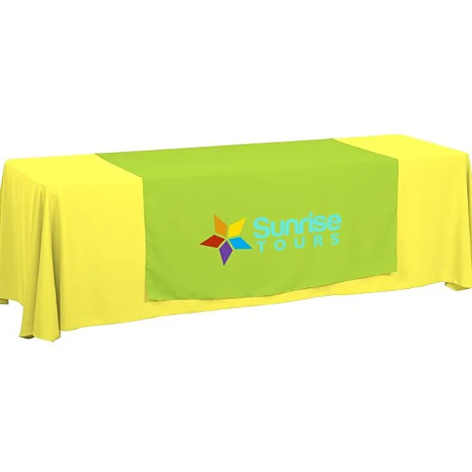 Serged 8-foot Closed-Back Table Throw and Runner Kit