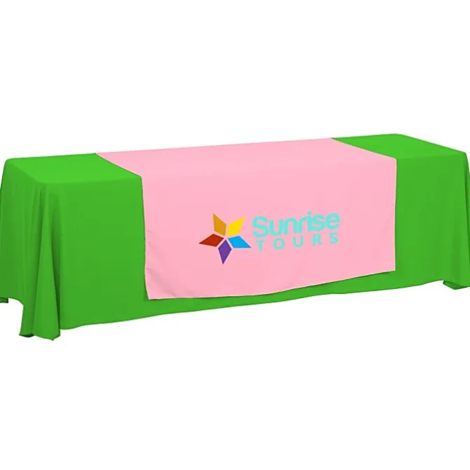 Serged 8-foot Closed-Back Table Throw and Runner Kit
