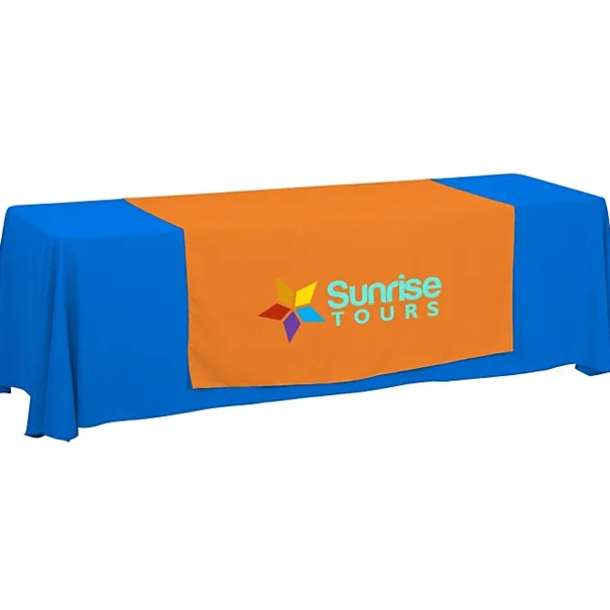Serged 8-foot Closed-Back Table Throw and Runner Kit