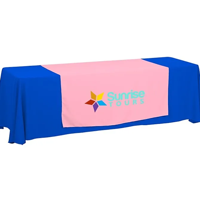 Serged 8-foot Closed-Back Table Throw and Runner Kit