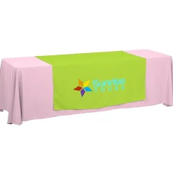 Serged 8-foot Closed-Back Table Throw and Runner Kit
