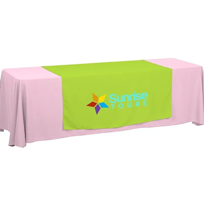 Serged 8-foot Closed-Back Table Throw and Runner Kit
