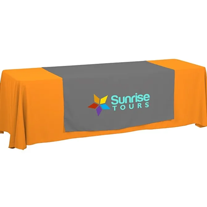 Serged 8-foot Closed-Back Table Throw and Runner Kit