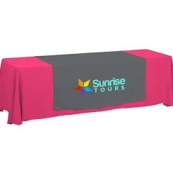 Serged 8-foot Closed-Back Table Throw and Runner Kit