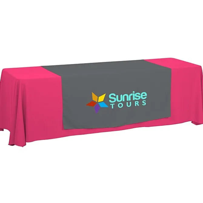 Serged 8-foot Closed-Back Table Throw and Runner Kit