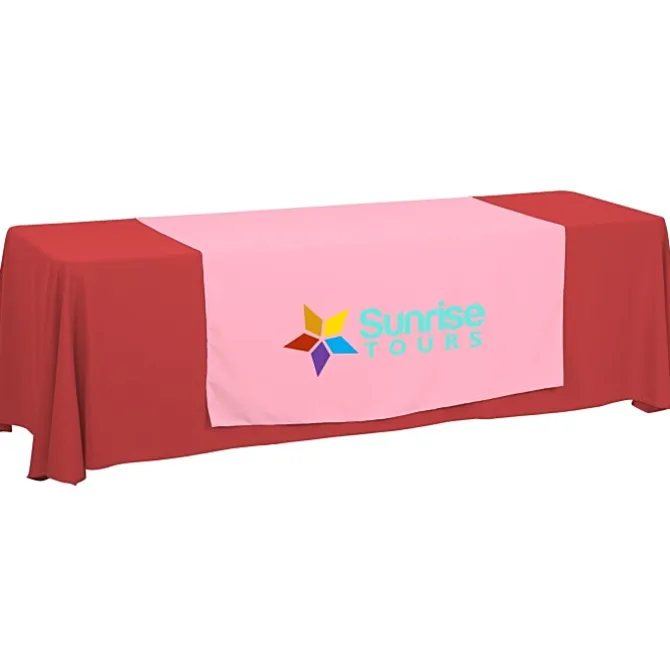 Serged 8-foot Closed-Back Table Throw and Runner Kit