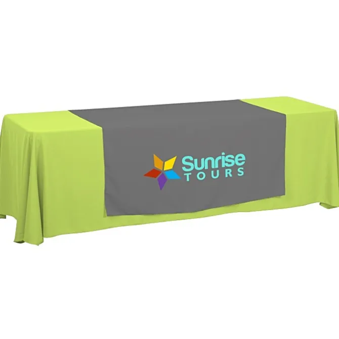 Serged 8-foot Closed-Back Table Throw and Runner Kit