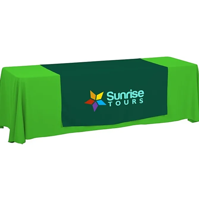 Serged 8-foot Closed-Back Table Throw and Runner Kit
