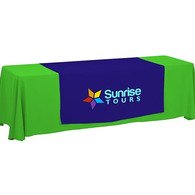 Serged 8-foot Closed-Back Table Throw and Runner Kit