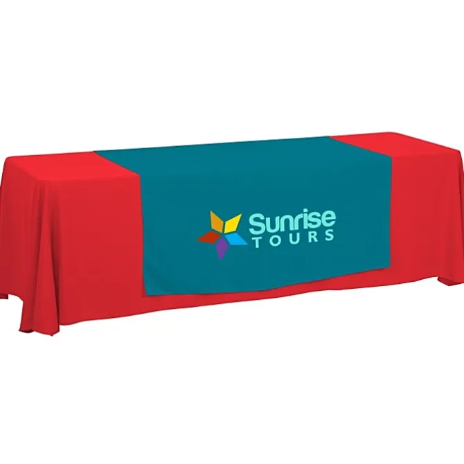 Serged 8-foot Closed-Back Table Throw and Runner Kit