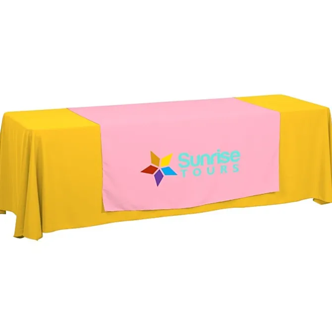Serged 8-foot Closed-Back Table Throw and Runner Kit