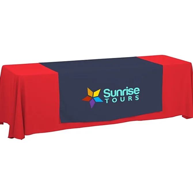 Serged 8-foot Closed-Back Table Throw and Runner Kit