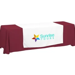 Serged 8-foot Closed-Back Table Throw and Runner Kit