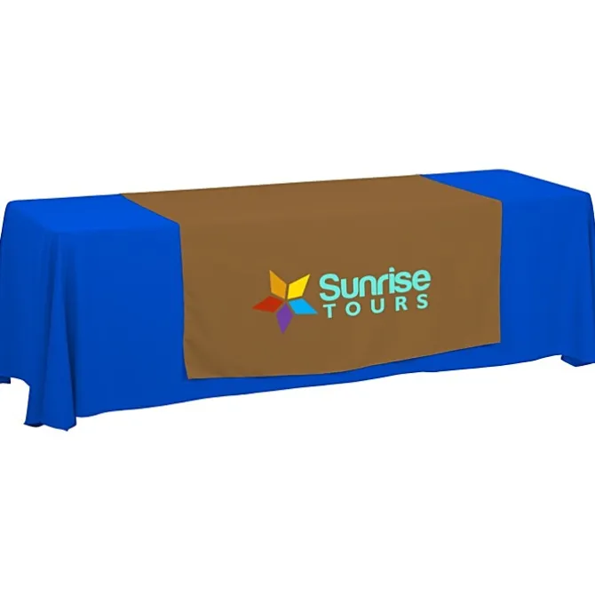 Serged 8-foot Closed-Back Table Throw and Runner Kit