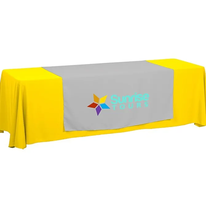 Serged 8-foot Closed-Back Table Throw and Runner Kit