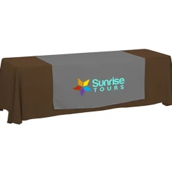 Serged 8-foot Closed-Back Table Throw and Runner Kit
