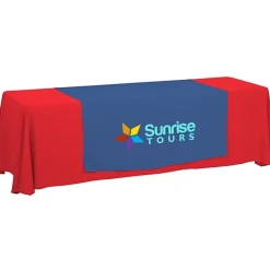 Serged 8-foot Closed-Back Table Throw and Runner Kit