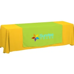 Serged 8-foot Closed-Back Table Throw and Runner Kit