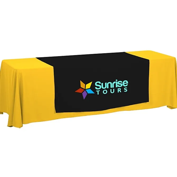 Serged 8-foot Closed-Back Table Throw and Runner Kit