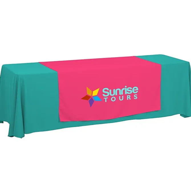 Serged 8-foot Closed-Back Table Throw and Runner Kit