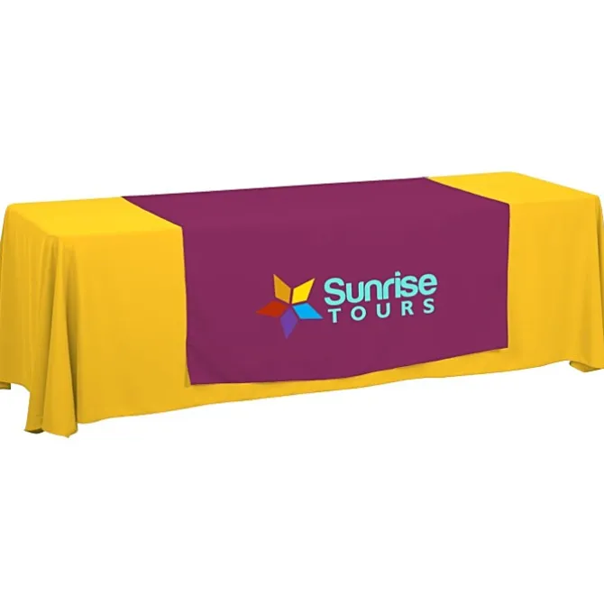 Serged 8-foot Closed-Back Table Throw and Runner Kit