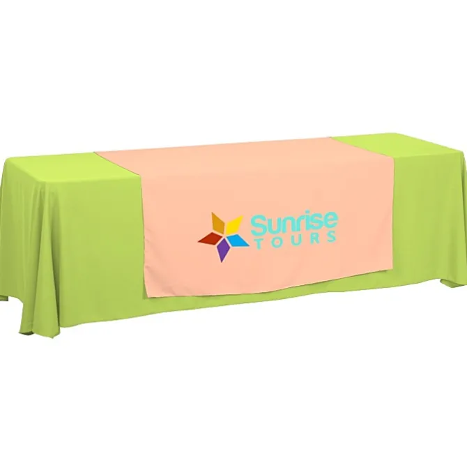 Serged 8-foot Closed-Back Table Throw and Runner Kit